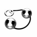 Ben-Wa Bolas para Pompoar em metal Cromada - Cordão 4cm - HARD