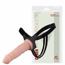 Cinta com prótese peniana vertebrada em Cyber Skin® 18 x 4Cm - Cor Bege
