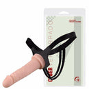 Cinta com prótese peniana vertebrada em Cyber Skin® 17,5 x 3,8Cm - Cor Bege