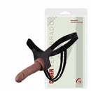 Cinta com prótese peniana vertebrada em Cyber Skin® 16 x 3,5Cm - Cor Bege