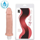 Pênis realistico GIGANTE com Vibrador 22,5 x 5,3 cm - cor Bege