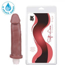 Pênis realistico GIGANTE com Vibrador 22,5 x 5,3 cm - cor Marrom