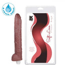Pênis realistico GIGANTE com Vibrador 39 x 5,6 cm - cor Marrom