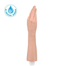 Prótese formato de mão esticada com Vibrador 40 x 6 cm - cor Bege