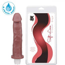 Pênis realistico GIGANTE com Vibrador 24 x 4,8 cm - cor Marrom