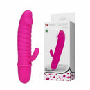 Vibrador Pênis em Puro Silicone - 10 Vibrações - 12 cm