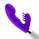 Vibrador c/ cerdas em Silicone Duplo motor, 36 níveis de vibração.
