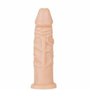 Pênis macio e flexível 12 x 3 cm cor Bege