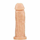 Pênis macio e flexível 18 x 4,7 cm cor Bege