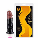 Pênis macio e flexível com Vibrador 17 x 4 cm