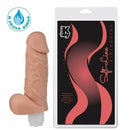 Pênis macio e flexível com Vibrador 18 x 5 cm cor Bege