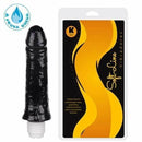 Pênis macio e flexível com Vibrador 19,5 x 4 cm cor Preto