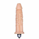 Pênis macio e flexível com Vibrador 12 x 3 cm cor Bege