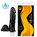 Pênis macio e flexível com Vibrador 18,5 x 4,5 cm cor Preto