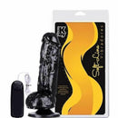 Pênis macio com Vibro e Ventosa 18,5 x 4,5 cm cor Preto