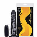 Pênis macio com Vibro e Ventosa 18 x 4 cm cor Preto