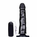 Pênis macio com Vibro e Ventosa 18 x 4 cm cor Preto