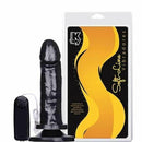 Pênis macio com Vibro e Ventosa 15,5 x 3,7 cm cor Preto