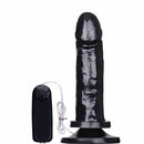 Pênis macio com Vibro e Ventosa 15,5 x 3,7 cm cor Preto