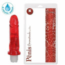 Pênis macio e flexível com Vibrador 17 X 4 cm com Aroma de Morango
