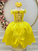 Fantasia Infantil Princesas Aurora Bela e a Fera Com Luvas