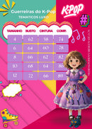 Vestido Tematicos Luxo Guerreiras do K-Pop