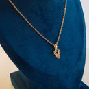 COLAR MENINA CRAVEJADA BANHADO OURO 18K