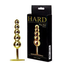 Plug Anal Ball Stick em Metal Dourado 15 cm com haste - HARD