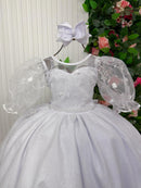 Vestido Bella Child Longo Eva Branco