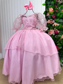 Vestido Bella Child Longo Eva Rosa Bebe