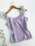 Blusa Feminina Alça com renda Benedita ref.1152