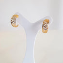 BRINCO ARGOLA VAZADA BANHADO OURO 18K