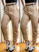 Calça Feminina Skinny com Cinto Fino e Zíper Lateral Magda ref.1141