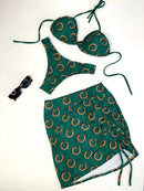 Conjunto Feminino Biquíni e Saia Curta Regulável Ibiza Ref. 1353