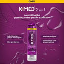 K-Med 2 em 1 Lubrificante e Massagem 50g- Cimed leve na Bolsa para qualquer lugar.