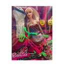Boneca Fashion Musical Com Bicicleta