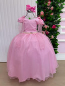 Vestido Banana Club Longo Diamante Rosa