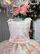 Vestido Mini Miss Luara Florido Pessego