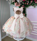 Vestido Mini Miss Luara Florido Pessego