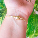 PULSEIRA TIPO PANDORA BANHADA OURO 18K