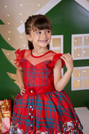 Vestido Marie Alegria do Noel Vermelho - Natal