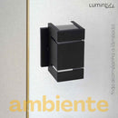 Arandela Catarina Aluminio 2 Fachos 2 Frisos Parede G9 1 Luz Lumini Lab