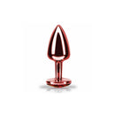 Jóia Anal Plug Metálico Vermelho