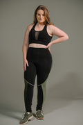 Calça Legging Feminina com Filete e Tela