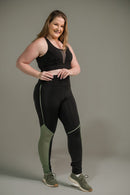 Calça Legging Feminina com Filete e Tela