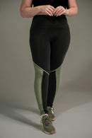 Calça Legging Feminina com Filete e Tela