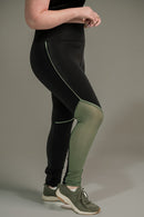Calça Legging Feminina com Filete e Tela