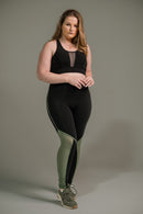 Calça Legging Feminina com Filete e Tela