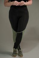 Calça Legging Feminina com Filete e Tela