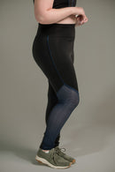 Calça Legging Feminina com Filete e Tela
